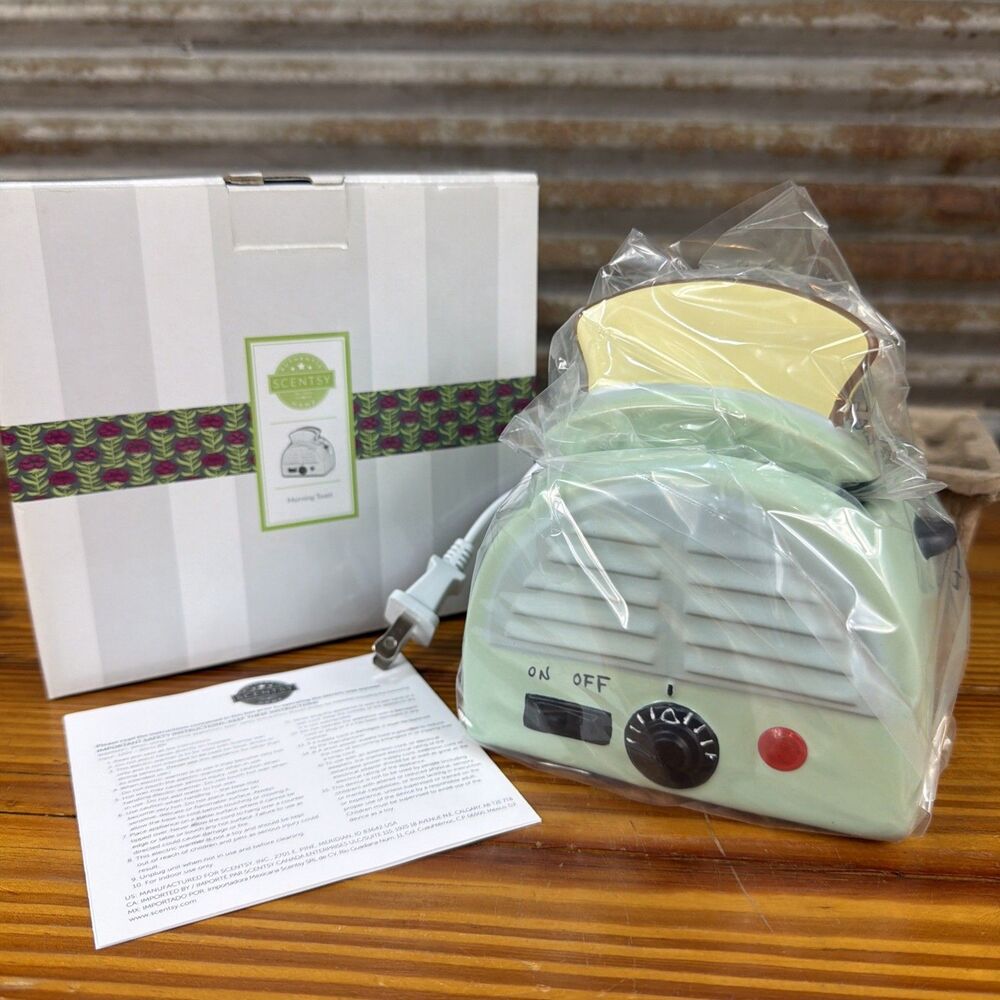 Scentsy Morning Toast Ceramic Electric Wax Warmer-New